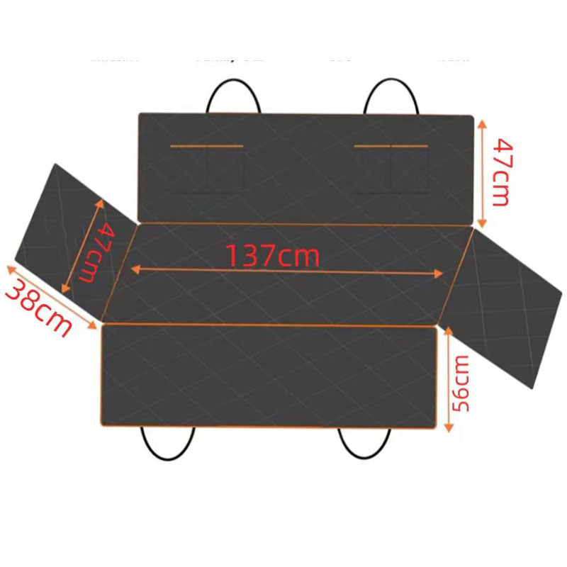 Pet foldable bag size chart